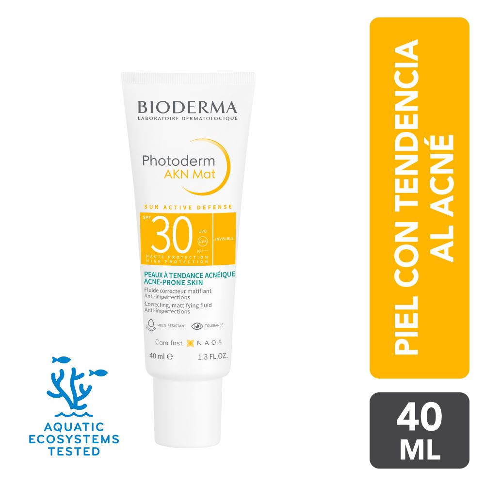 Protector Solar Bioderma Photoderm AKN Mat Spf30 40ml